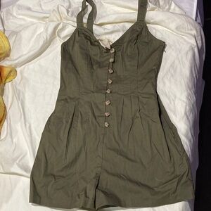Army Green Romper